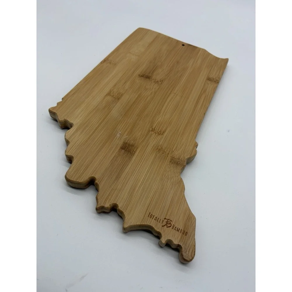 Cutting Board Totally‎ Bamboo Destination Indiana State Shaped Charcuterie